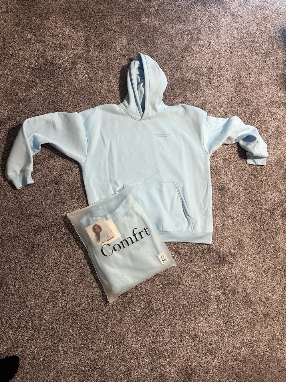 Comfort Light Blue Women's Hoodie Sweatshirt